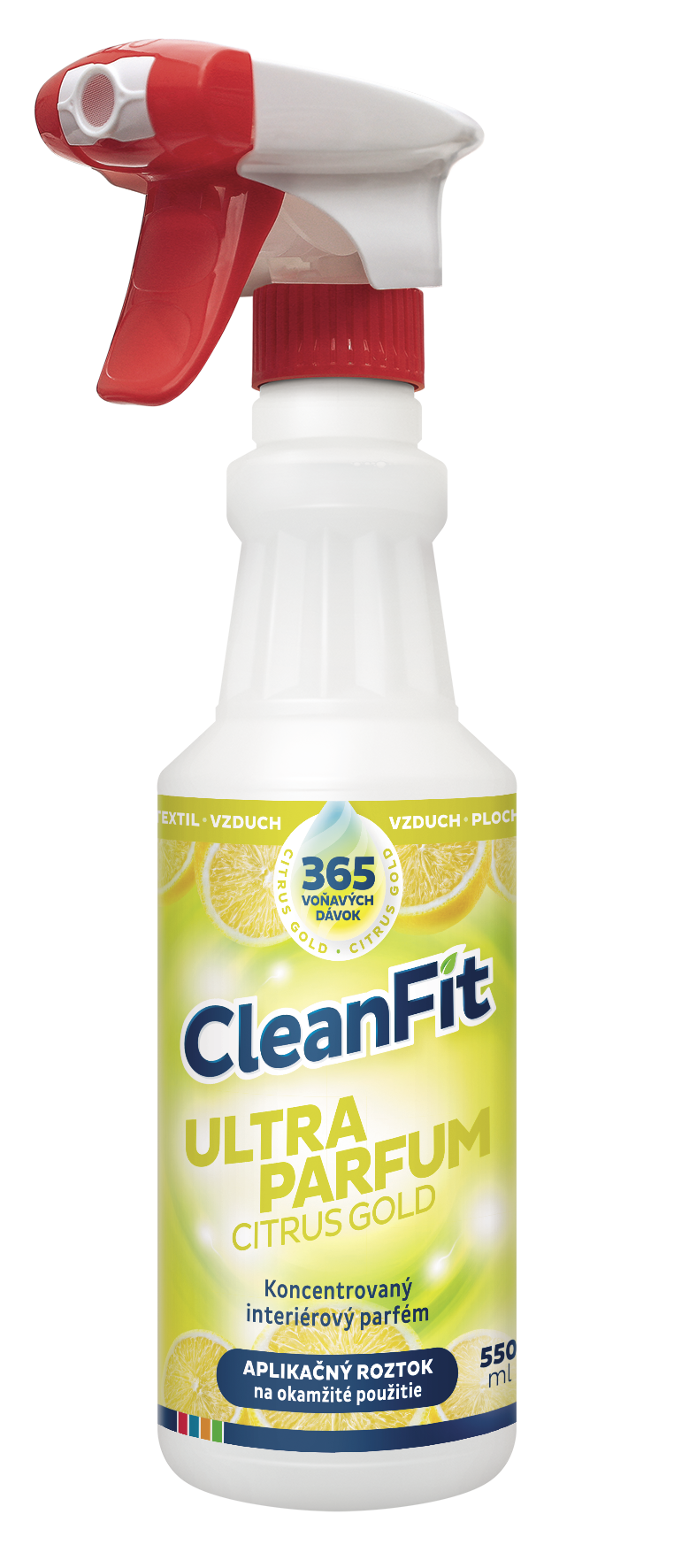 CleanFit Ultra Parfum Citrus Gold osviežovač 550ml